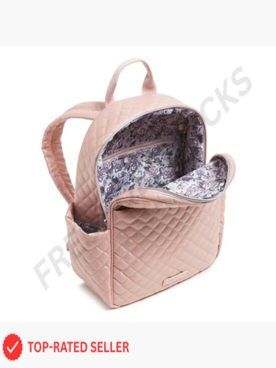 Quilted Cotton Small Backpack Lightweight Daypack Travel Bag Adjustable Straps main image 6